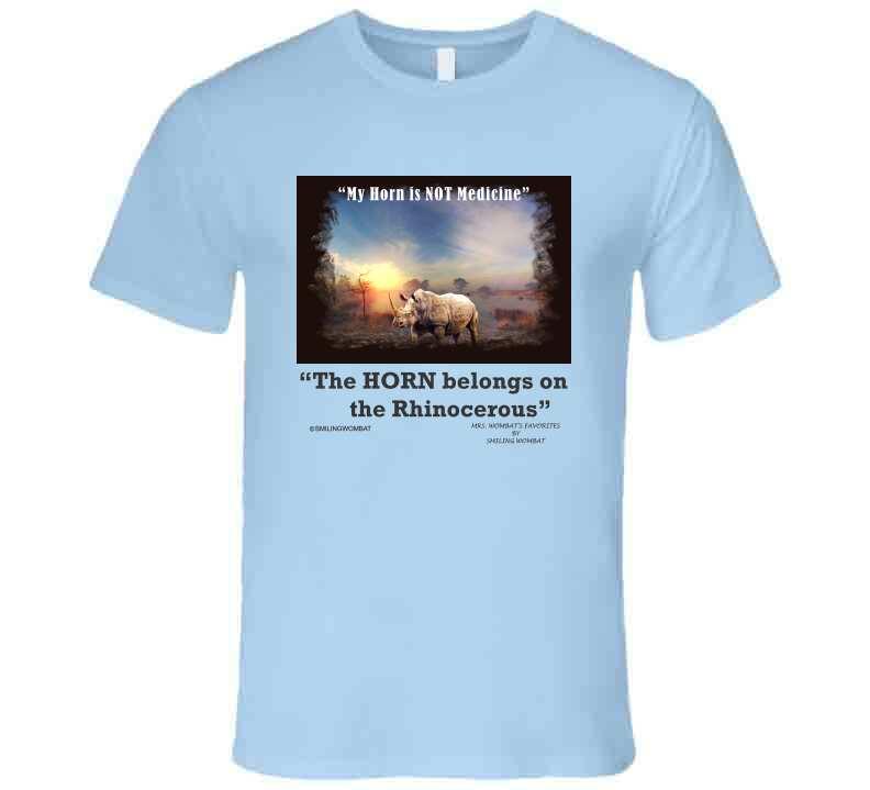 Save The Rhino's T Shirt Collection - Smiling Wombat T-Shirt Smiling Wombat