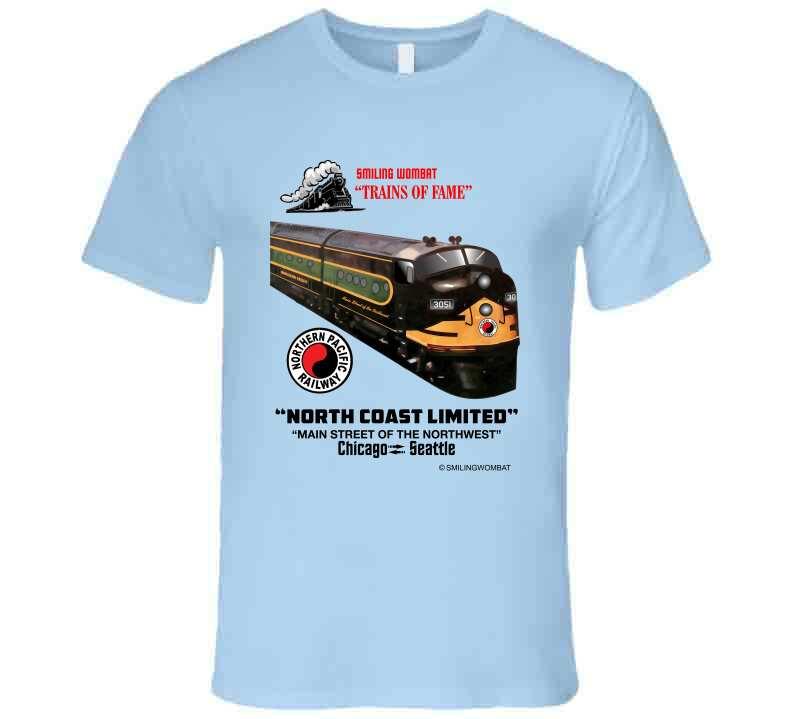 Northern Pacific Railroad - "Main Street of the Northwest" T-Shirt T-Shirt Smiling Wombat