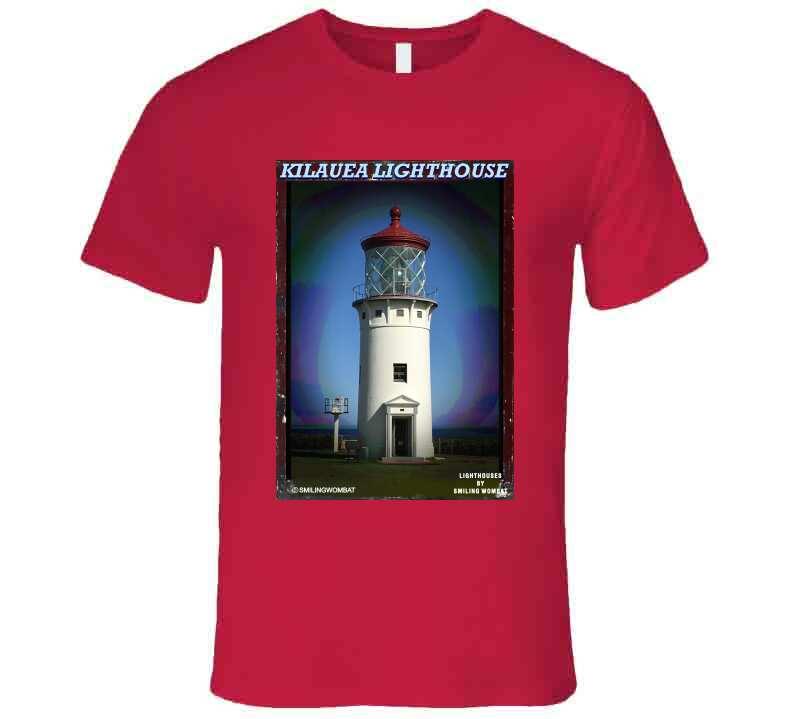 Kilauea Lighthouse T Shirt Collection - Smiling Wombat