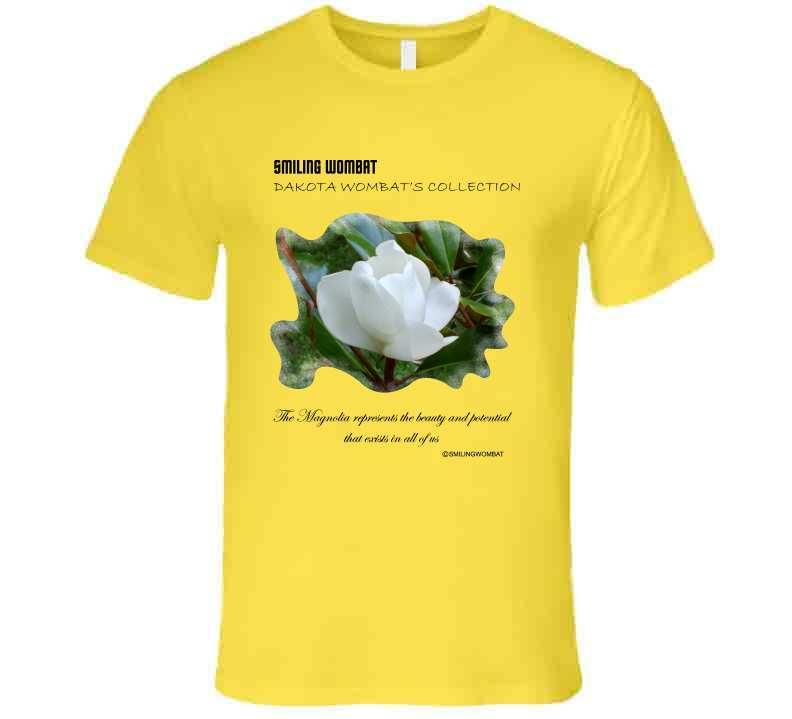 Beautiful Magnolia Flower - Premium T-Shirt - Smiling Wombat
