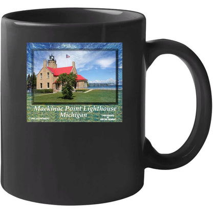 Mackinac Island Lighthouse Mug Collection Smiling Wombat