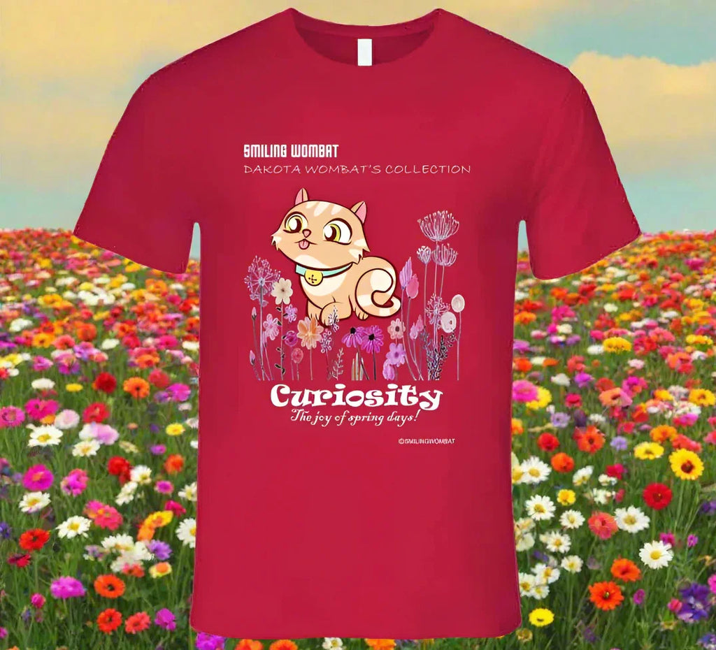 Cute Kitty - Curiosity the Joy of Spring - Kitten T-Shirt - Shopify