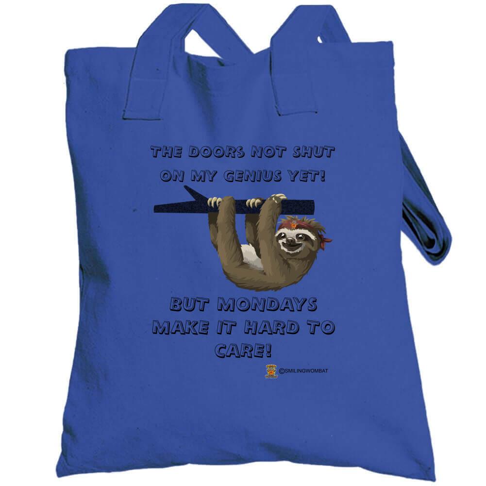 Sloths - Tote bag Showing Harvey's Friend the Sloth Tote Bag Smiling Wombat