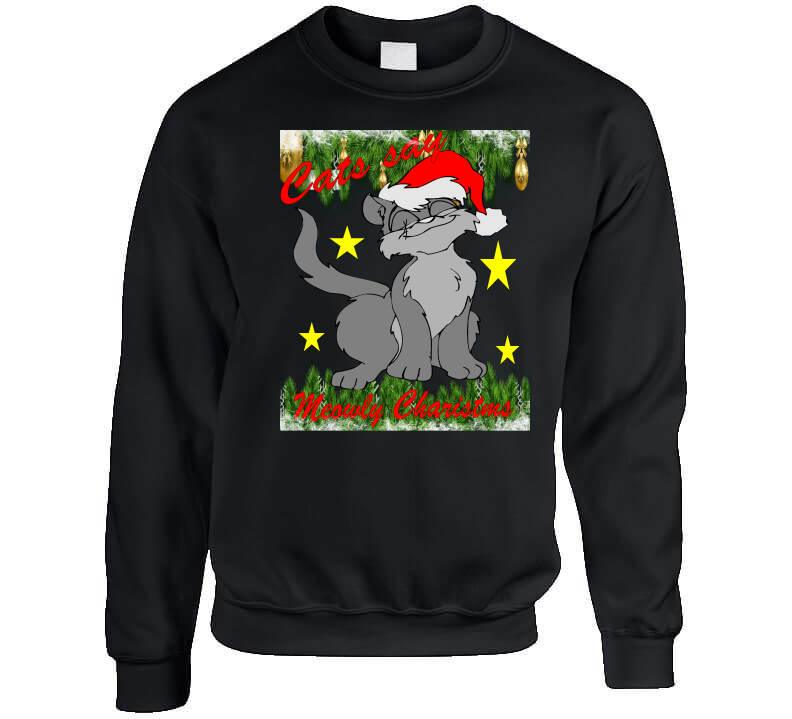Meowly Christmas T-Shirt and Sweatshirt Collection Smiling Wombat