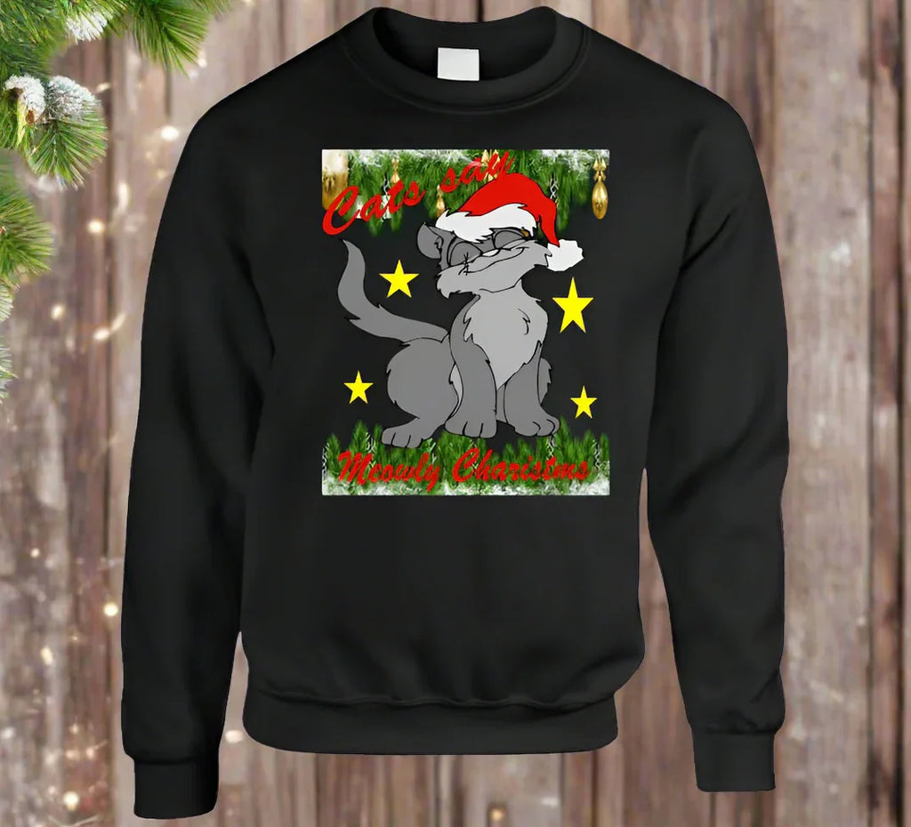Meowly Christmas T-Shirt and Sweatshirt Collection - Shopify