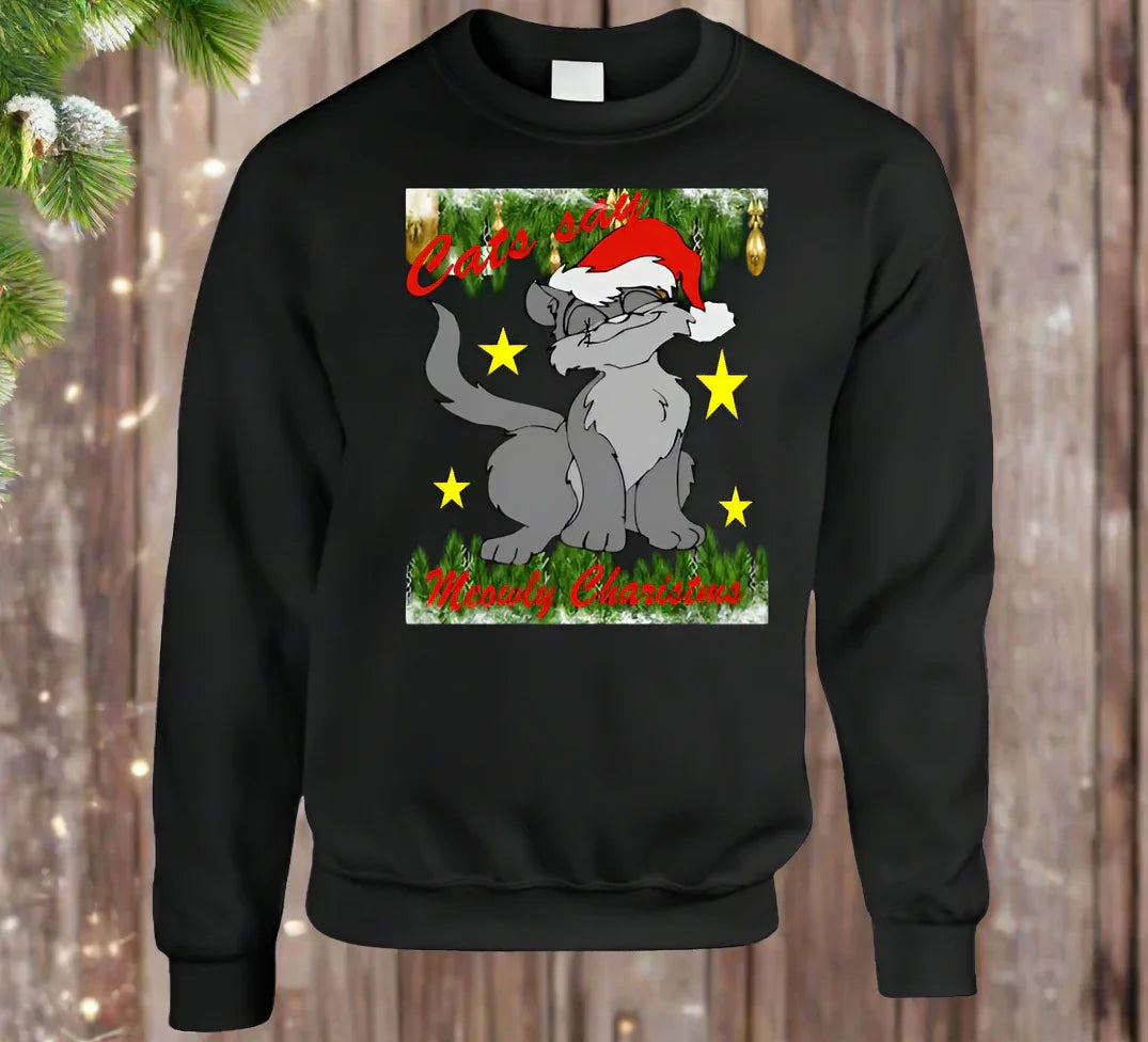 Meowly Christmas T-Shirt and Sweatshirt Collection - Shopify