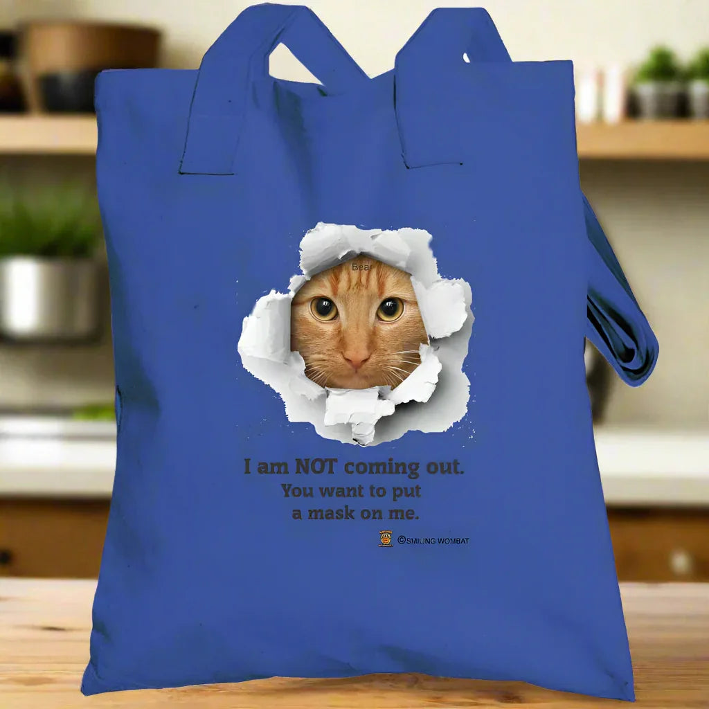 Cat in the Bag - "Won't Come Out" Tote bag - Shopify