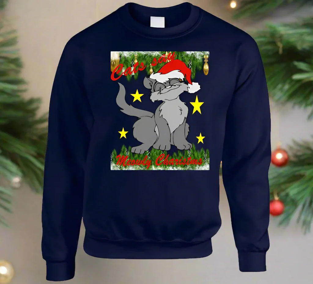 Meowly Christmas T-Shirt and Sweatshirt Collection - Shopify