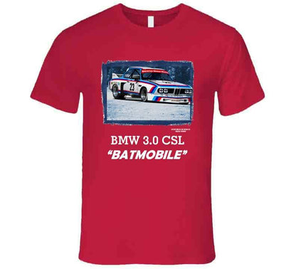 BMW 3.0 CSL - The Famous "Batmobile" - T Shirt T-Shirt Smiling Wombat