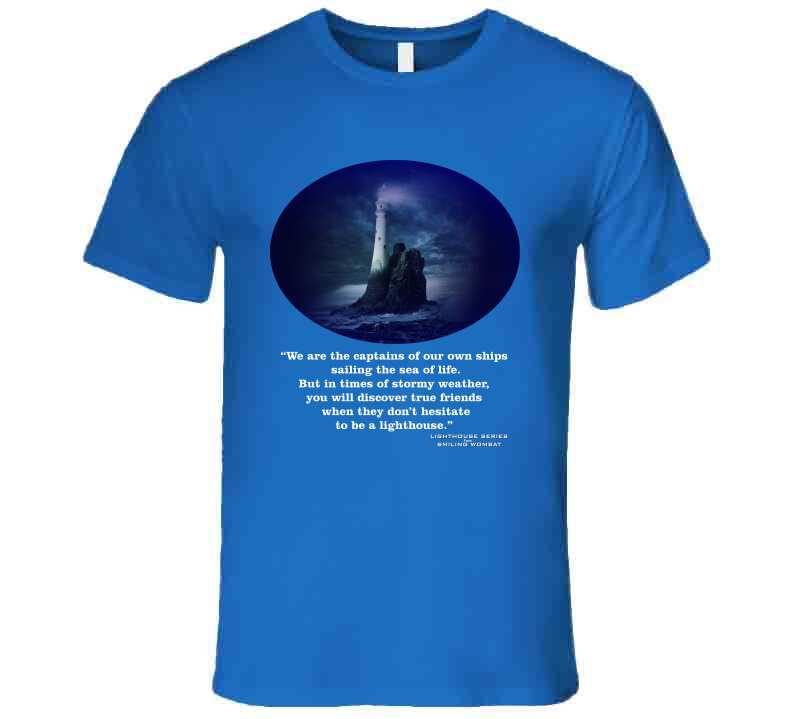 Lighthouse In Stormy Weather Shirt Collection Smiling Wombat