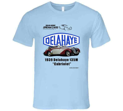 Delahaye 1939 - 139M "Cabriolet" Classic French Car - Shirts - Smiling Wombat