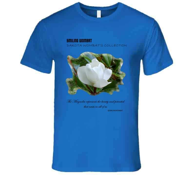 Beautiful Magnolia Flower - Premium T-Shirt - Smiling Wombat