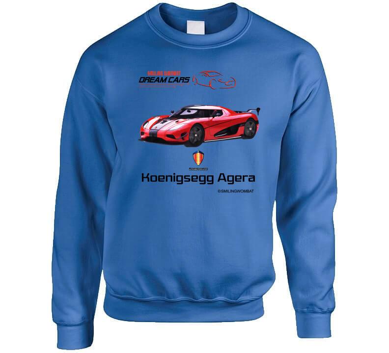 Koenigsegg Agera One Hyper Car-one of the Fastest Cars in the World T-Shirt Smiling Wombat
