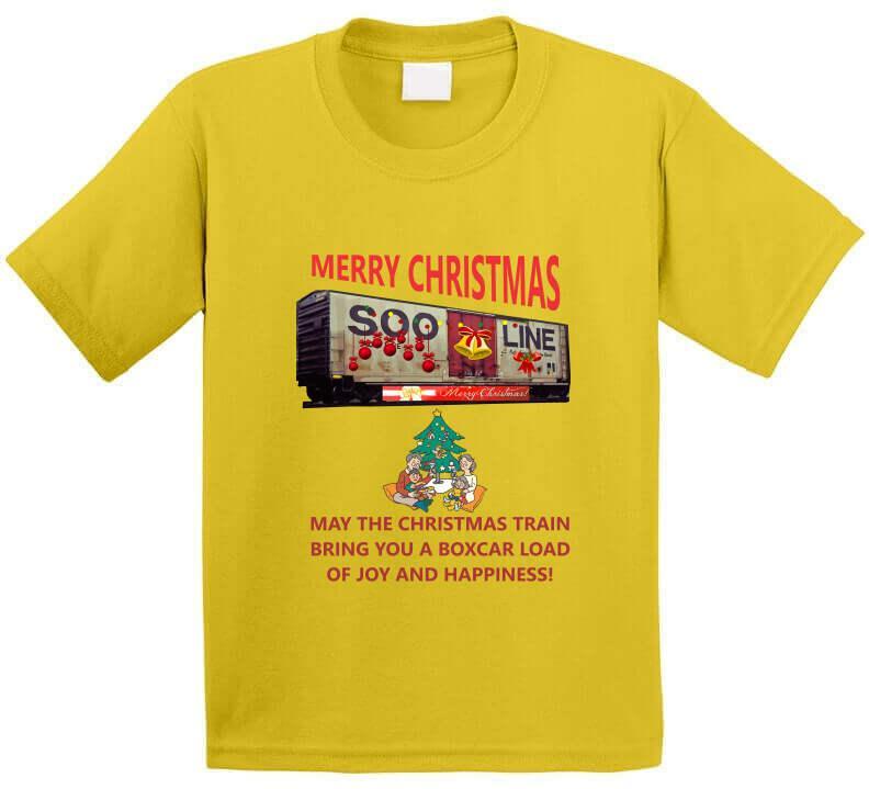 The Christmas Train - Bringing you a Boxcar of Fun T-Shirt - Shopify