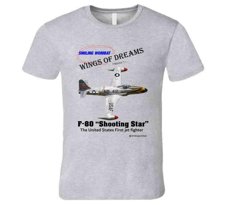F80 Starfighter - T Shirt - Smiling Wombat