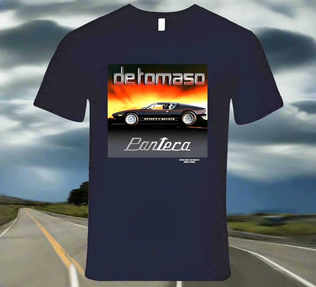 De Tomaso Pantera -Colorful T-Shirt Collection by Smiling Wombat - Shopify