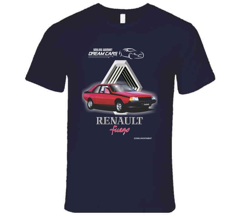 Renault Fuego Coupe - The Franch Sports Coupe of the 1980s T-Shirt Smiling Wombat