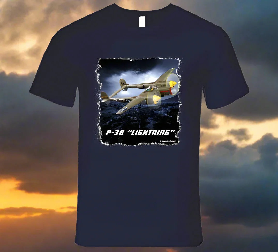 P38 Lightning Famous WW2 Fighter - Shirt Collection - Shopify