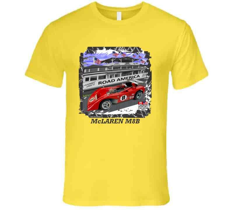 Mclaren M8B Can-Am Race Car - T-Shirt Collection Smiling Wombat