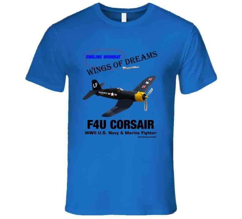 Vought F4u Corsair - T Shirt - Smiling Wombat