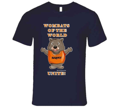 In Troubled Times - Wombats of the World Unite - T-shirt - Smiling Wombat