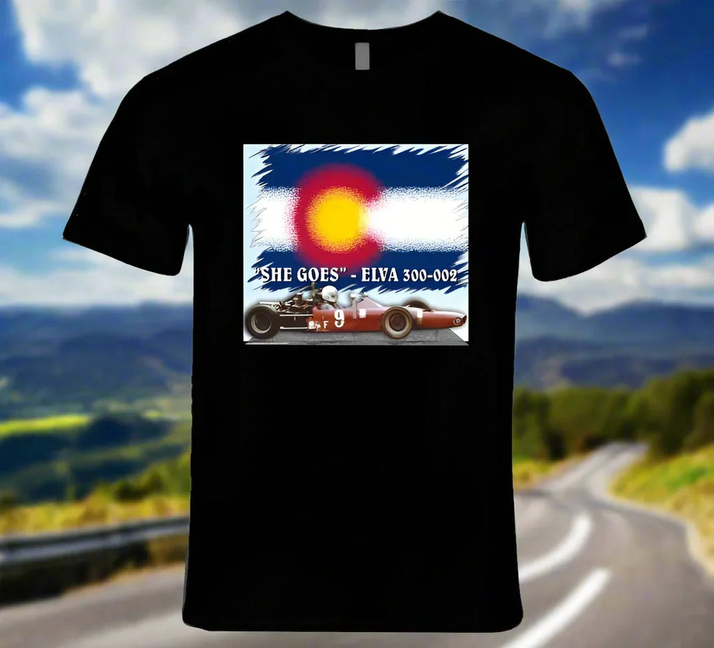 Elva 300-002 Famous Formula Car - "She Goes" T-Shirt Collection - Shopify