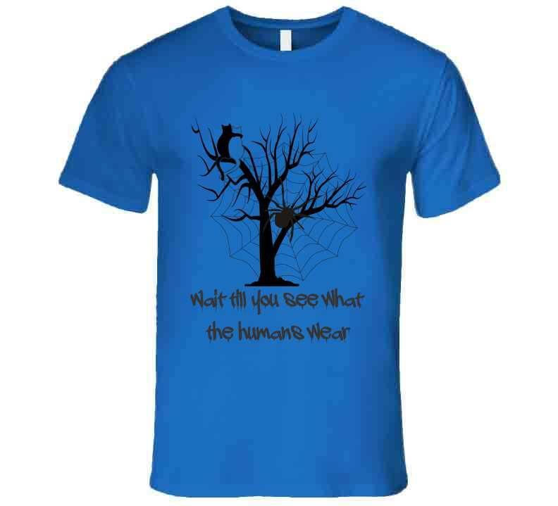 Spooky Attire - "What do humans wear" Halloween T-Shirt - Shopify
