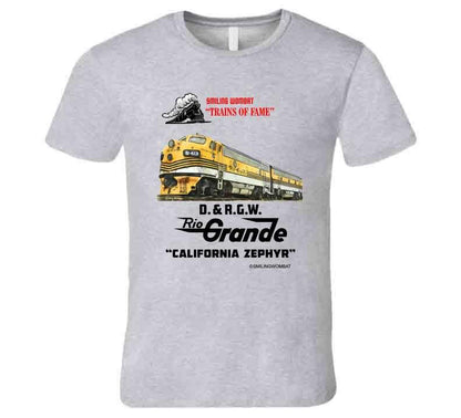 Rio Grande California Zephyr T Shirt T-Shirt Smiling Wombat