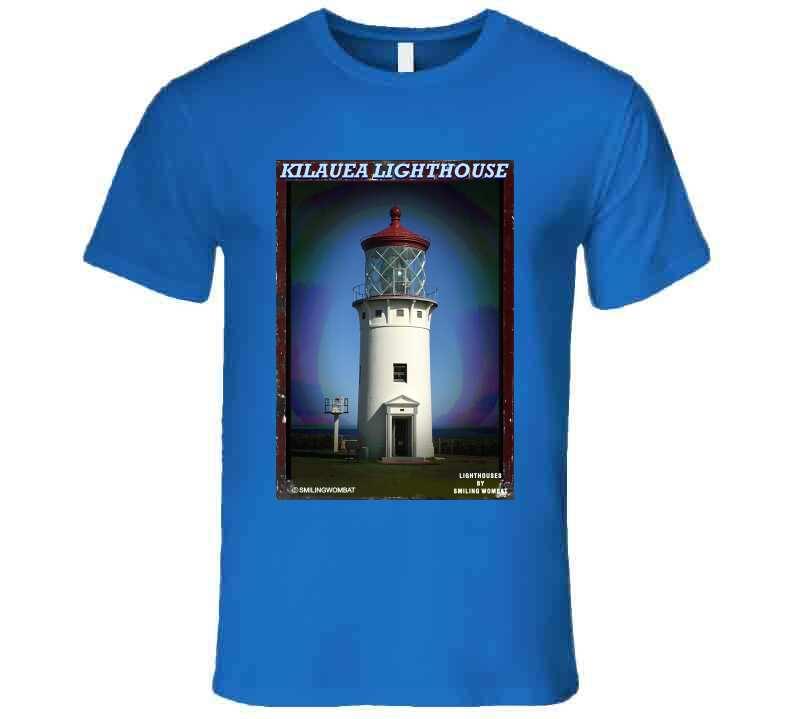Kilauea Lighthouse T Shirt Collection Smiling Wombat