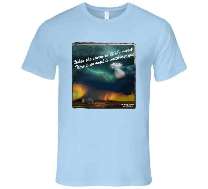 Guardian Angel In the Storm T Shirt Collection - Smiling Wombat