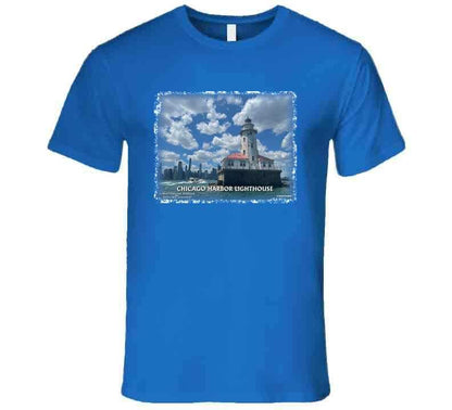 Chicago Harbor Lighthouse T-Shirt and Sweatshirt Collection Smiling Wombat