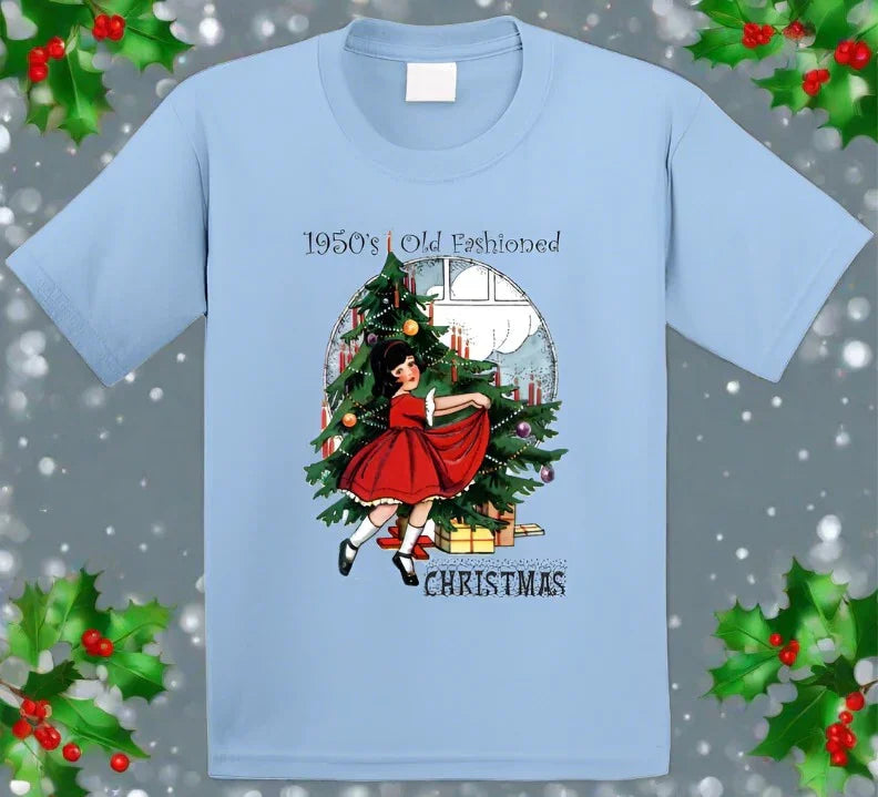1950s Christmas - T-Shirt - Shopify
