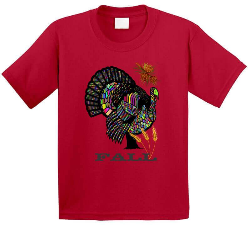 Colorful Turkey - Smiling Wombat "Fall" T-Shirt - Smiling Wombat