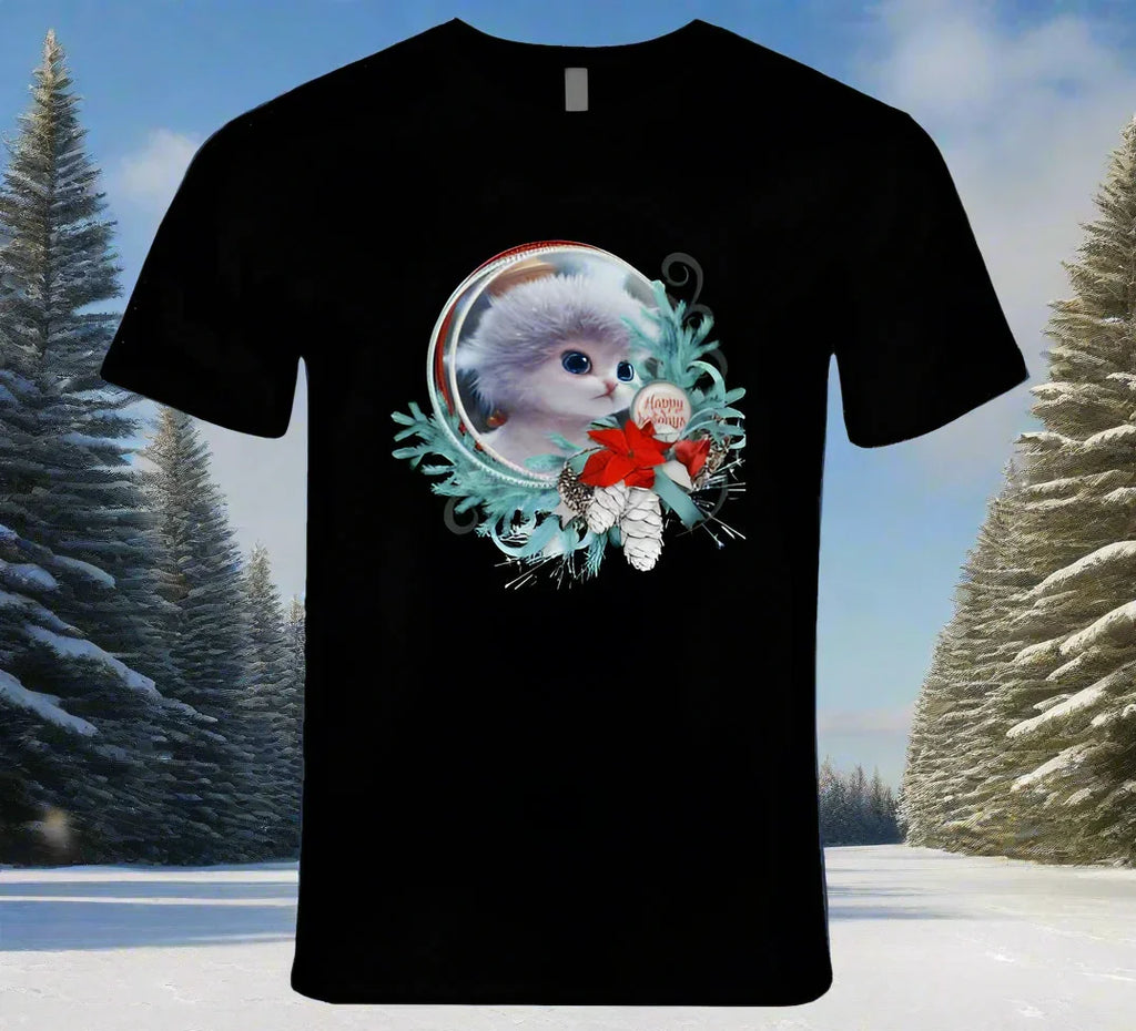 Happy Holiday Cat T-Shirt and Sweatshirt Collection - Shopify