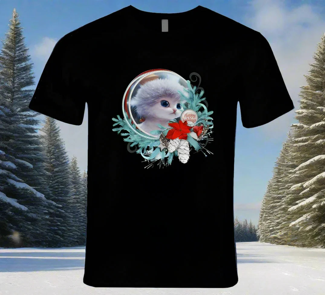 Happy Holiday Cat T-Shirt and Sweatshirt Collection - Shopify