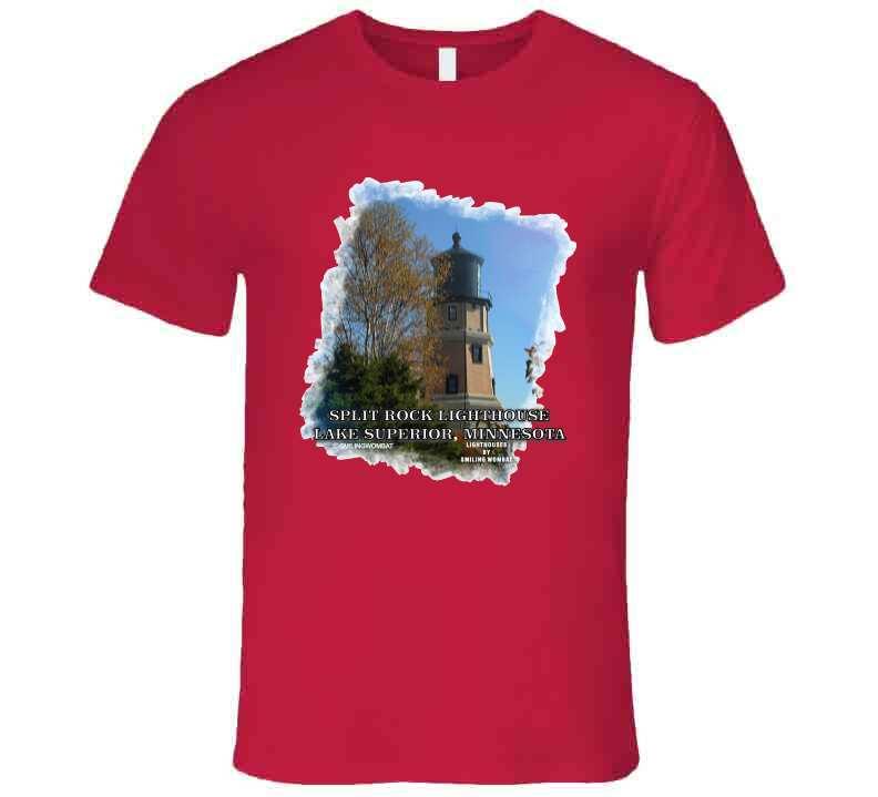 Split Rock Lighthouse - T Shirt Collection Smiling Wombat