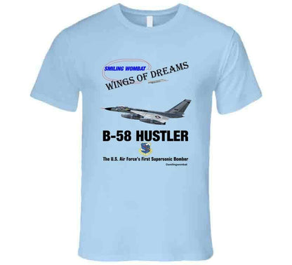 B58 Hustler Bomber T Shirt T-Shirt Smiling Wombat