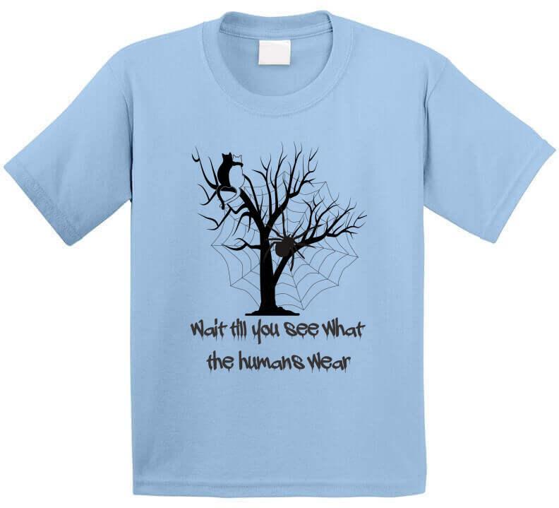 Spooky Attire - "What do humans wear" Halloween T-Shirt - Shopify