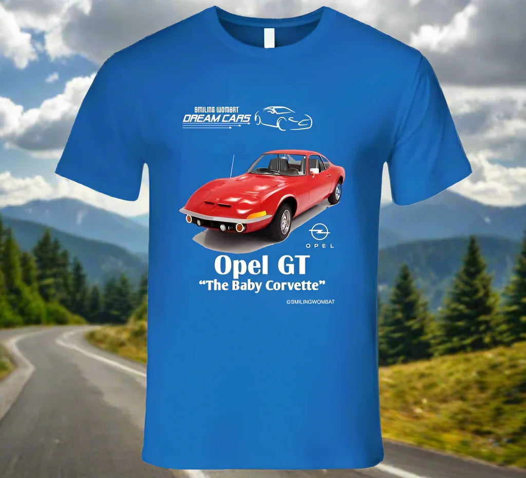 Opel GT 1900 "Baby Corvette" -Dark Colored T-Shirt - Shopify