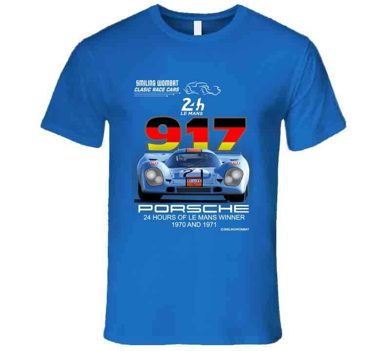 Porsche 917k Gulf - Famous Le Mans 24 Hour Winner T-Shirt Smiling Wombat