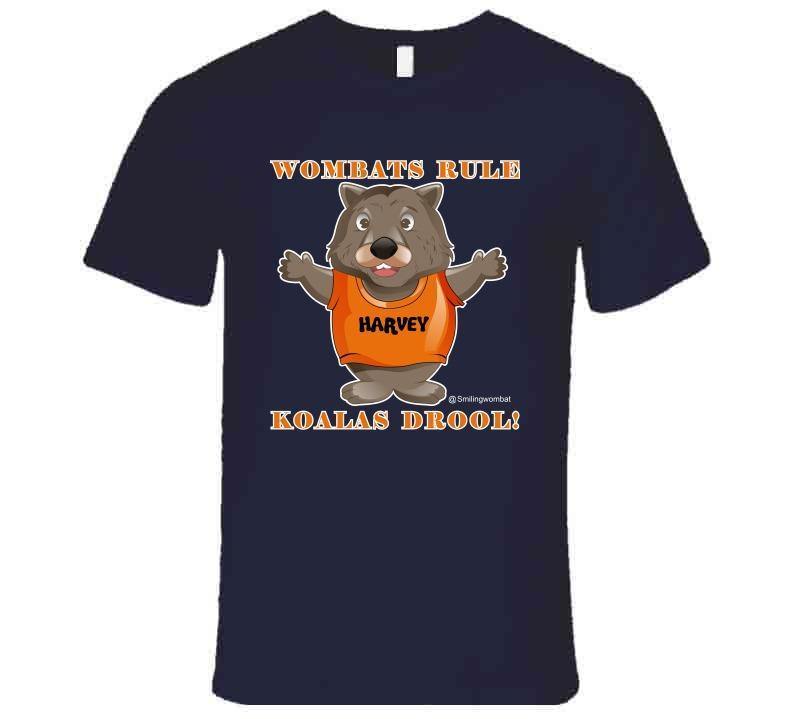 Wombat, Koala - Koalas Drool T Shirt - Smiling Wombat