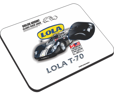 Lola T-70 Mouse Pad - Smiling Wombat