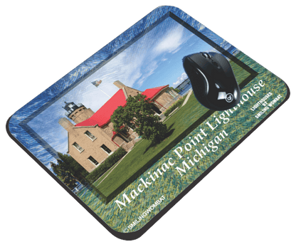 Mackinac Island Historic Lighthouse - Mousepad From Smiling Wombat - Smiling Wombat