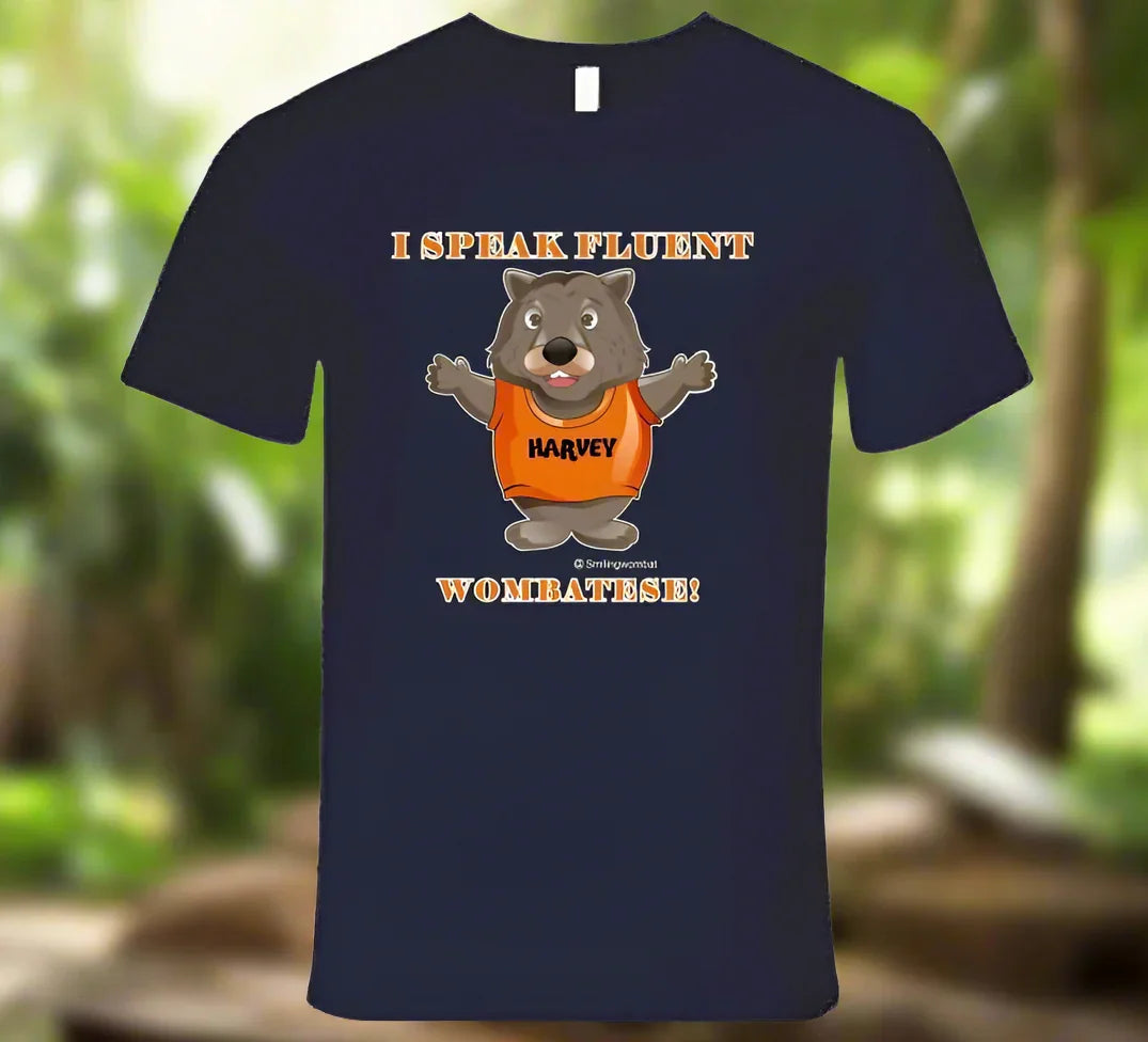 Multilingual Meaning Harvey Speaks Wombatese and other Languages T-Shirt - Shopify